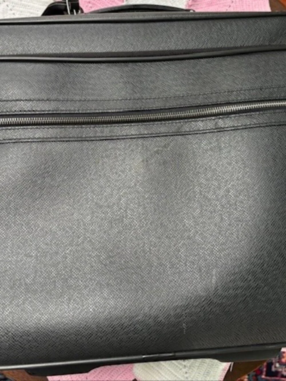 Louis Vuitton Pilot Damie Travel Carry Bag Trolly Leather